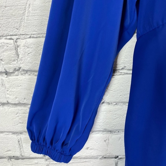 The Drop Dazzling Blue V Neck Jumpsuit Onesie Harem Pants with POCKETS size 3X - Picture 6 of 13